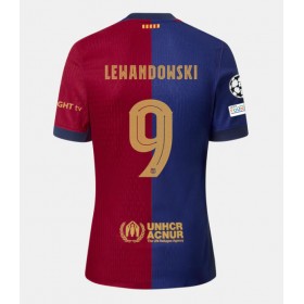 Pánské fotbalový oblečení Barcelona Robert Lewandowski #9 Domácí košile 2024-25 Krátkým Rukávem